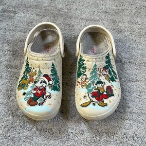 Disney Parks 2022 Christmas Mickey Mouse Donald Duck Adult Clogs Crocs